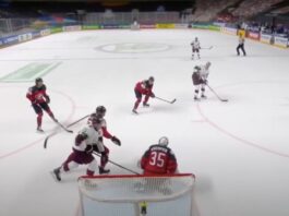 Latvia johtaa Kanadaa kahden erän jälkeen