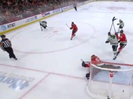 Roope Hintz kolme maalia Chicagon verkkoon