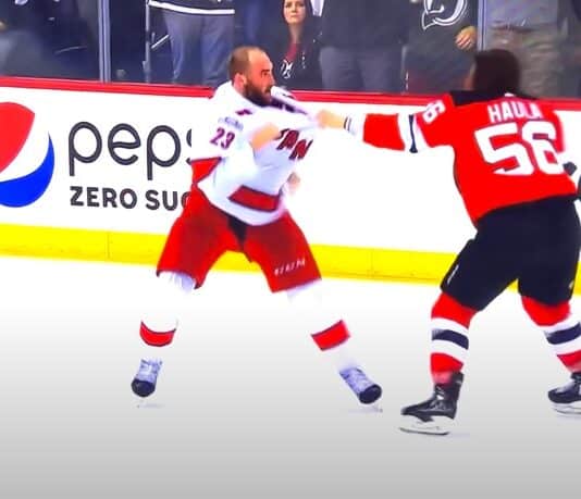 Erik Haula tappelu