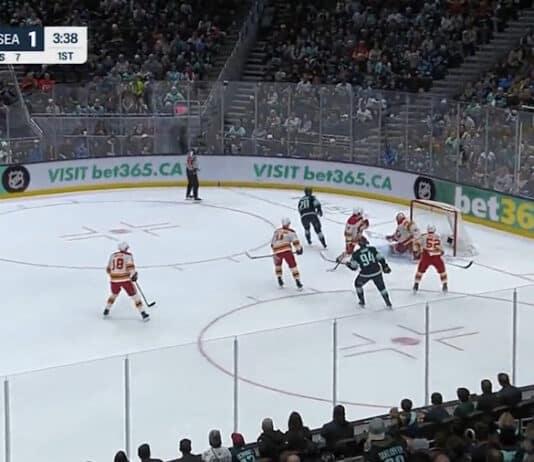 Eeli Tolvanen Seattle Kraken Calgary Flames