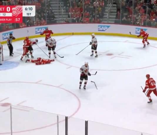 David Perron Dylan larkin Detroit-Ottawa