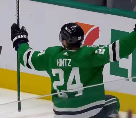 Roope Hintz Dallas-Chicago hattutemppu
